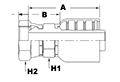 4052 Series Female Swivel JIS Parallel Pipe (Metric) Couplings - 2